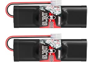 GOLDBAT 4000 mAh 8.4 V RC batteria NiMH batteria Hump Pack batteria di ricambio con connettore Tami Ya per RC Cars Truck Truggy Buggy Boat (2 Pack)