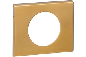 LEGRAND - Plaque Céliane - Plaque de Finition pour Prises et Interrupteurs Céliane - 1 Poste - Bronze Doré