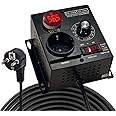 AIFIZO Speed Controller 230 V is Grounded, Voltage Regulator 230 V AC 9 A 4000 W for Light Control, Temperature Control, Spee