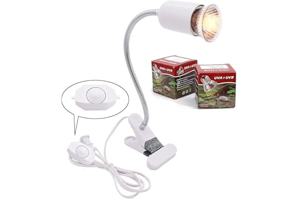 Lampe chauffante E27 UVA + UVB pour tortue, aquarium, reptiles, lampe hot spot 25 W - 75 W (blanc)