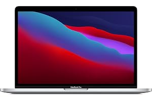 Apple (Renewed) 2020 MacBook Pro (13-inch, Apple M1 chip with 8‑Core CPU and 8‑Core GPU, 8GB RAM, 256GB SSD) - Silver; Arabic/English