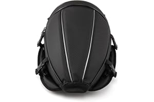 evomosa Sac de Selle de Rangement en Polyester imperméable Multifonctionnel pour Moto, Sac de Gilet léger pour siège arrière de Moto de Sport en Plein air, Sac à Outils avec bandoulière