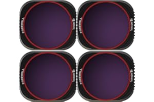 Freewell Journée ensoleillée - Série 4K - Filtres pour Objectifs d'appareils Photo 4Pack ND8/PL, ND16/PL, ND32/PL, ND64/PL Compatibles avec Mavic 2 Pro Drone