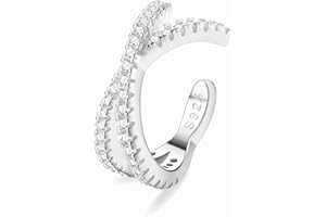 ORAZIO 925 Sterling Silber Ohr Manschette Ohrringe CZ Non-Piercing Fake Helix Knorpel Manschette Ohrringe Conch Manschetten Ohrringe für Frauen