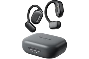 truefree O1 Open-Ear Headphones, Bluetooth 5.3 Wireless Earbuds with Ear Hooks, Over-Ear Air Conduction Tech for Sports, Four Mics Clear Calls, 45 Hours of Playtime, 16.2mm Enhanced Bass, App Control