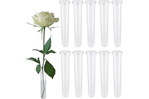 CEZKFH 33 Stück Reagenzgläser Für Blumen, Blumenröhrchen, Blumen Wasserröhrchen Mit Kappen, Wiederverwendbare Und Langlebige Reagenzgläser, Mit Kappen Für Blumenarrangements,Blumen Pflanzen