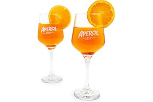 Maxito Aperol Spritz Gläser im 2er Set ∣ Modernes Design für Cocktail Gläser ∣ Ideal als Aperol Spritz Geschenkset ∣ Aperol Geschenk ∣ Trinkgläser Set