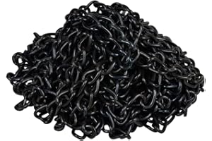 CORDERIE ITALIANE Corderie Italianas 006007456 Cadena de Eslabón Pequeño, Color Negro, 2 x 10 x 4 mm, 0,5 m