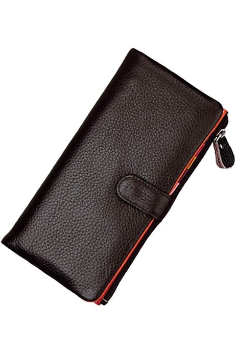 Monedero Tarjetero Mujer Cartera RFID Mini (Cuero) Cremallera