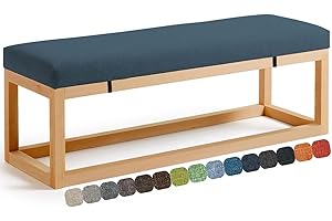 UWOBTN Cojín para Banco Zapatero, Cojines para Banco Interior Exterior Jardín,Cojín para Asiento de Columpio, Lavable, Antideslizante, para Patio, Cocina, Comedor, Terrazas(M,150x30x3cm)