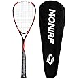 Monirf Composite Carbon Fiber Squash Racket Set, High Strength Nylon Racket String, 230g Lightweight Squash Racquet For Beginners And Professionals