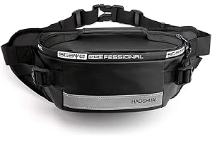 FANDARE Zaino Monospalla Uomo Marsupio Borsa a tracolla Borsetta Sling Waist Bag Zaino Sportivo Zaino Spalla Borsa a Spalla per Trekking Ciclismo Viaggio Scuola Durevole Nylon Nero