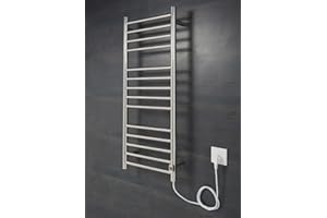 WarmeHaus Scaldasalviette elettrico scaldasalviette da parete, 1000 x 400 mm, cromato