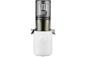 Exprimidor Eléctrico Compacto para Frutas y Verduras - Licuadora Prensado en Frío sin BPA + Limpieza Rápida + Motor Silencioso + Sistema Todo en Uno para Jugos y Helados | HUROM