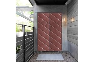 HMHD Termicas aislantes Blackout Cortinas, Aislante Termico Ventanas Cierre MagnéTico Cortina Aislamiento Acústico Anti-Frio, para Puertas Correderas, de Patio -Marrón-90x240CM