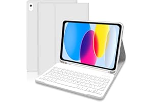 Lielax Keyboard case for ipad 10th Generation 2022/A16 11th Generation inch 2025(10.9/11 Inch), UK Layout Detachable Wireless Bluetooth Keyboard Case for ipad 11/10 Gen - Grey