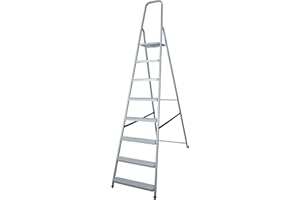 ABBEY LADDERS Abbey Steel Step Ladder 8 Tread