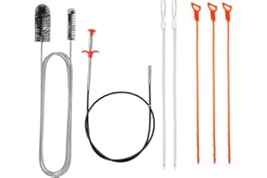 SONDENG 7Pcs Drain Unblocker Tools Flexible Sink Snake Cleaner Brush and Shower Drain Unblocker Long Spring Plughole Unblocker,Drain Declogger Hair Clog Remover for Bathroom Kitchen Plug Hole Toilet