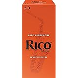 Rico Saxophone Reeds - Ance per sassofono contralto - Alto Sax Reeds 2 forza, 25-Pack