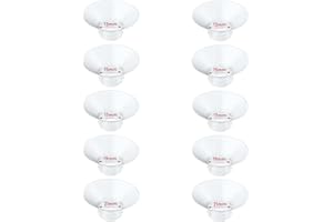 GOCROWEEN 10 Stücke Flanscheinsätze 13/15/17/19/21mm*2 für Momcozy M9/M6/M5/S12 Pro/S9 Pro, für Nuliie/Medela/KISSBOBO/Lansinoh/eufy/NCVI/Bellababy/Jheppbay/Lulia 24mm milchpumpe