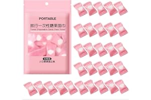 NANAXAGLY Compressed Towel Disposable Portable Face Towel Mini Coin Cotton Towel for Travel, Home,Camping, Hiking, Sport, Beauty Salon,and Other Outdoor Activities (30 pcs)