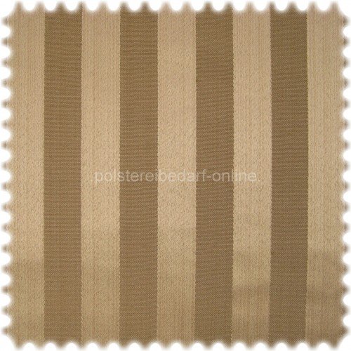 AKTION Jacquard Damast Flachgewebe Möbelstoff Rapir Streifen Braunbeige
