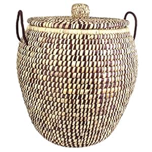 WÄSCHEKORB "MEDITERRAN" MIT DECKEL 50CM x 60CM