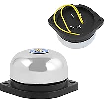 CAMPANELLO PERMANENTE MACCHINA Da Ding Dong Citofono Nero Campanello - Foto 4