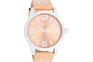 Oozoo Timepieces Damen Uhr - Armbanduhr Damen mit Lederarmband | Hochwertige Uhr für Frauen - Edle Analog Damenuhr in rund