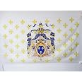 Drapeau 3 Fleurs De Lys Bleu Et Or 150x90 Cm - AZ Flag - Polyester Résistant