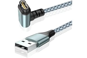 CRITIN Pleciony kabel do ładowania 90 stopni do G-armin Watch, do G-armin Fenix ​​5 5S 5X 6 6S 6X Plus Pro 7 7S 7X, Forerunner 945 45 45S 245 Music, Approach S10 S40 S60 G12 S12 S42, Vívoactive 3 42 4S,