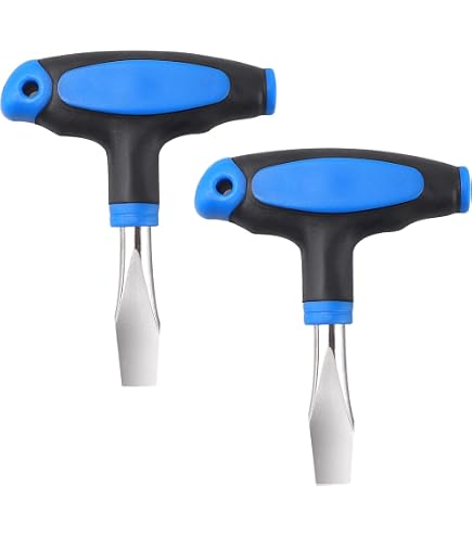 QUARKZMAN Cacciavite A T 12mm Con 9 Punte Intercambiabili Da 1/4” A 3/8” – Per Viti Fotocamere, Treppiedi E Piastre Rapide, Rosso
