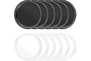 KAONESS Auto Anti Rutsch Pads 12 STK Universal Fixate Gel Pad für Armaturenbrett und Handy Halterung 6Schwarz + 6Transparent