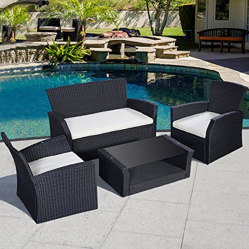 Gartenmöbel Rattan Lounge Set Polyrattan Sitzgruppe Rattanmöbel Garnitur Garten - 4