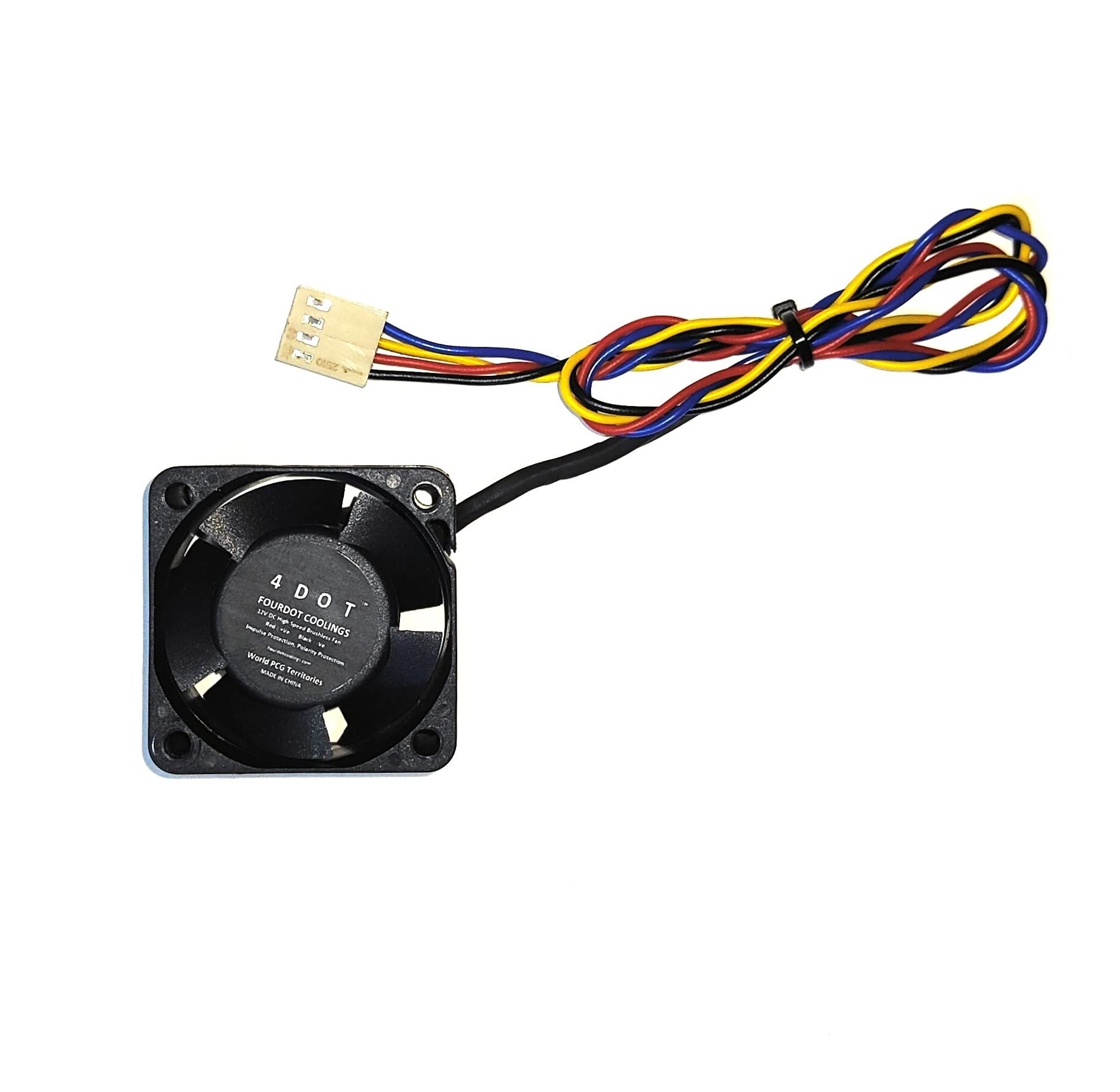 4 DOT FOURDOT COOLINGS 40Mm 1.5Inch Axial High Seeed Cooling Fan Model Fdsmdc 4020 With 4Wire Connector 5V-12V Dc 20000Rpm For Soc, Motherboards & 3D Printer