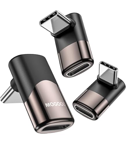 MOGOOD Adaptateur USB C 90 Degrés, Prolongateur USB C Mâle Vers Femelle à Angle Droit 100W