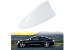 MagiSel Antena de Coche Aleta de Tiburón, Universal, Blanco