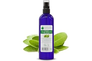 VOSHUILES.COM HUILES ESSENTIELLES & VEGETALES VOSHUILES - Hydrolat de Sauge Officinale COSMOS - Parfum Herbacé, Camphré et Terreux - Cosmétique Naturelle pour Soin de la Peau et des Cheveux - 100ml