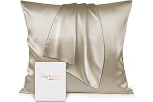 Joyhabit Seidenkissenbezug 80x80, Aprikose, 16MM Silk Pillowcase aus 100% Bio Maulbeerseide, Super für den Schutz der Haarqualität und der Haut