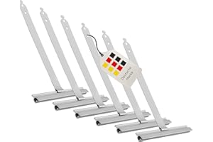 BAUHELD® Rolladen Aufhängefeder Maxi [6 Stück] - Rollladen-Aufhängung aus hochwertigem Federstahl [Kunststoffbeschichtet] - Rolladen-Feder mit Schwalbenschwanz - Für Rolladenprofile 52 & 55mm