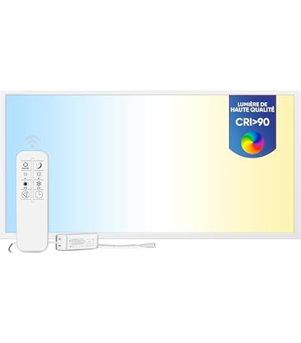 Panneau LED Encastrable 120x60 Cm - 6000 Lm - Blanc Froid 6000K - Pour Faux Plafond - Éclairage Bureau
