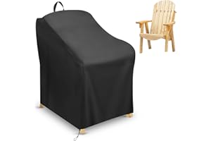 Housse pour Adirondack, Housse Chaise Jardin, Housse de Protection Pour Chaise, Pour Chaise de Jardin Adirondack, Tissu Oxford 420D, Housse Imperméable et Résistante Aux UV, Housse Fauteuil Jardin