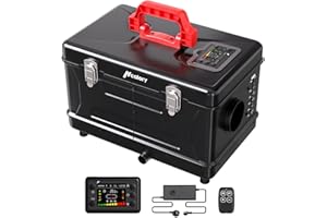 8kW Diesel Standheizung, Toolbox Compact 2S 220-240V AC & 12/24V DC, 0,12–0,36 l/h Tragbare Dieselheizung mit APP & Adapter, Adaptiver Plateau-Modus 5500m max,Leiser Betrieb ohne Ticken, 2025 Upgrade