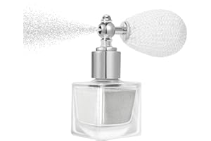 NebulaGlam Glitter Spray, Glitzer Spray für Face und Body, Glitzer Haarspray Make-up Sparkle Puder Kosmetik Shimmer Highlighter, Powder Glitterspray Haare Körper für Weihnachten Rave Party （Perlweiß）