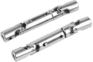 RiToEasysports 2 Pcs RC Metal Drive Shaft Upgrade Parts for WPL 1/16 Scale RC Military Truck Wpl B16 Upgrades