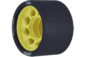 RIEDELL Radar Halo 59mm Roller Skate Wheels 4 Pack - Charcoal/Black 101a