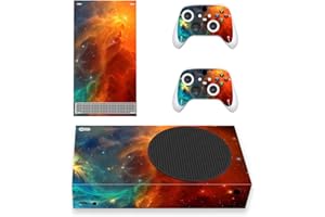 playvital Orange Star Universe Custom Vinyl Skins for Xbox Series S, Wrap Decal Cover Stickers for Xbox Series S Console Controller