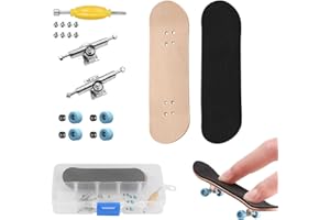 Qianeffort Fingerboard,A Box of Finger Skateboards,Pro Fingerboard with PU Non-slip Box for Office Workers and Students Finger,Finger Board,Fingerboards,Mini Skateboard for DIY