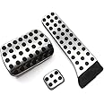 VCiiC No Drill Fuel Brake Foot Pedals for Mercedes Benz at C E S GLK SLK CLS SL Class W203/W204/W211/W212/W210(LHD)