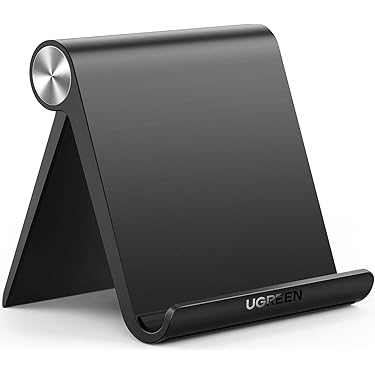 Tablet-vloerstandaard met dubbele zware stabiele basis die nooit omvalt, in hoogte verstelbare draaibare bovenhoofdtafel tablettelefoonstandaardhouder voor iPad, Kindle, Galaxy Tab, mobiele telefoons
